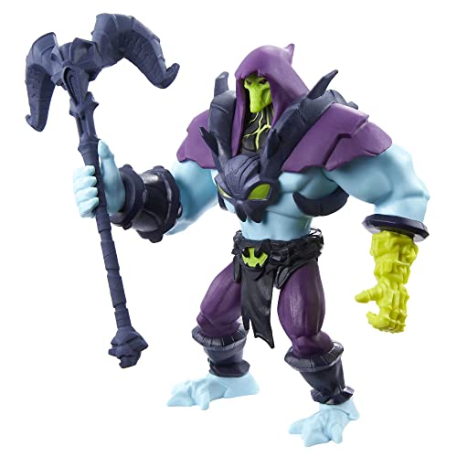 Masters of the Universe HBL67 - He-Man and the Masters of the Universe Skeletor Actionfigur, MOTU-Actionfigur basierend auf der Zeichentrickserie zum Nachspielen, bewegliche Kampffigur, ab 4 Jahren von Masters of the Universe