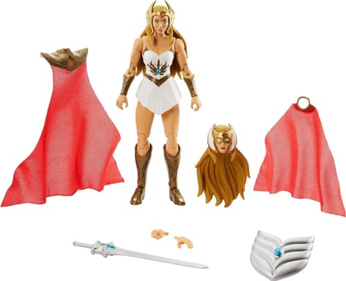 Masters of the Universe HDR61 - Masterverse She Ra Deluxe Action Figur mit Zubehörteilen, ca 18 cm, Spielzeug für Kinder ab 6 Jahren von Masters of the Universe