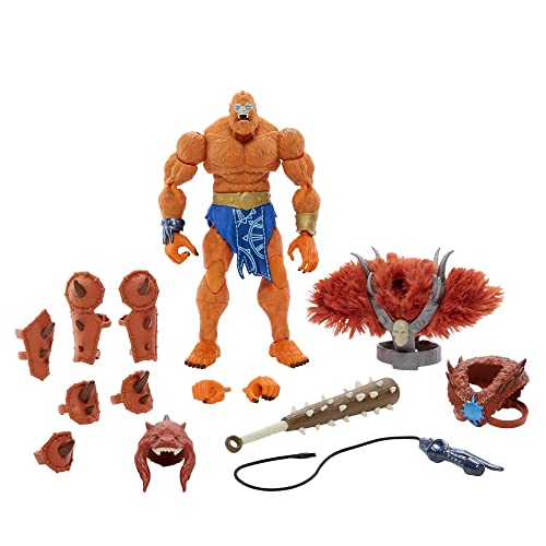 Masters of the Universe HGW41 - Masterverse Beast-Man-Actionfigur in Übergröße, MOTU-Sammelspielzeug mit Zubehör, Spielzeug für Kinder ab 6 Jahren von Masters of the Universe