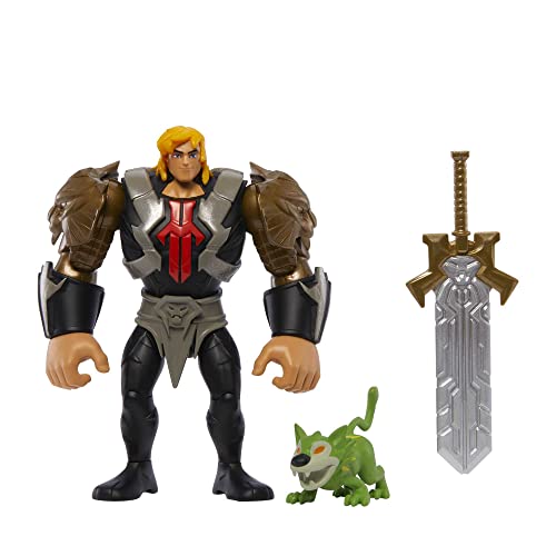 Masters of the Universe MOTU Savage Eternia He-Man Actionfigur - Bewegliche Gelenke und Angriffsfunktion mit Federmechanismus, tolles Geschenk für Fans ab 4 Jahren, HLF51 von Masters of the Universe