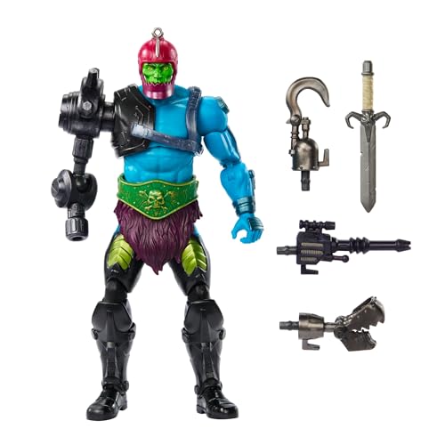 Masters of the Universe Masterverse New Eternia Trap Jaw Actionfigur, Deluxe-Sammelfigur mit 30 Bewegungspunkten und mehreren Zubehörteilen, MOTU-Spielzeug, HYC47 von Masters of the Universe