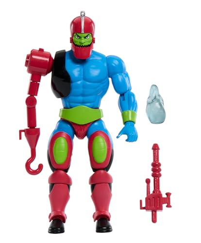 Masters of the Universe Origins-Actionfigur Trap Jaw-Sammelfigur, ca. 14 cm großes beliebtes MOTU Bösewicht-Spielzeug mit 16 beweglichen Gelenken und Zubehör, HYD41, [Mehrfarbig] von Masters of the Universe