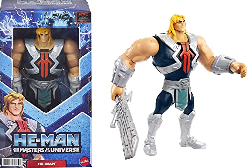 Masters of the Universe He-Man and The He-Man Large Figure with Accessory Inspired by Motu Netflix Animated Series, 8.5-in Collectible Toy for Kids Ages 4 Years & Older von Masters of the Universe