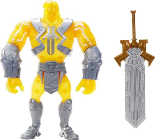 Masters of the Universe He He-Man, große Figur mit Zubehör, inspiriert von Motu Netflix Animated Series, 20,3 cm, Sammlerspielzeug von Masters of the Universe