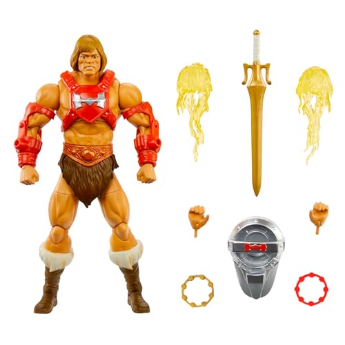 Masters of the Universe Masterverse Actionfigur, Deluxe-Sammelfigur mit 30 beweglichen Gelenken, austauschbaren Teilen oder Rüstung, ca. 18 cm großes MOTU-Spielzeug, HYC56 von Masters of the Universe