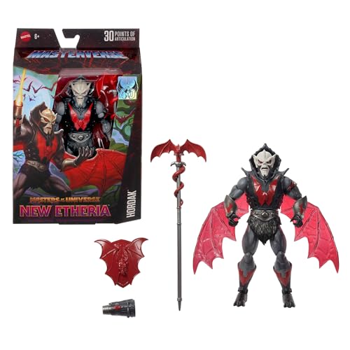 Masters of the Universe Masterverse Actionfigur New Etheria Hordak, Prinzessin der Macht ca. 18 cm großes Motu-Spielzeug, bewegliche Flügel, Kanonenarm, Stab und Schild, JBP85 Masters of the Universe Masterverse Actionfigur New Etheria Hordak, Prinzessin der Macht ca. 18 cm großes Motu-Spielzeug, bewegliche Flügel, Kanonenarm, Stab und Schild, JBP85 von Masters of the Universe