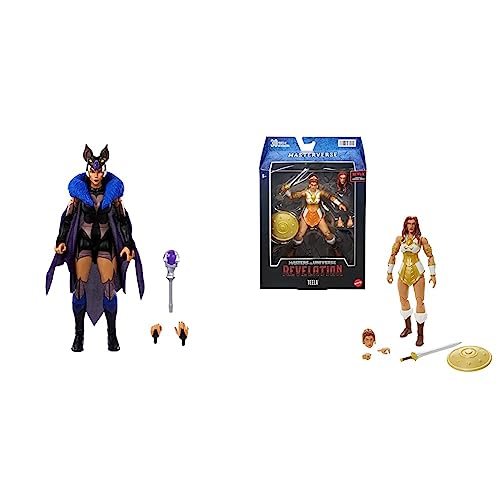 Masters of the Universe Masterverse Actionfigur Sorceress Evil-Lyn & Masterverse Revelation Teela Action Figure 7-in MOTU Battle Figures for Storytelling Play and Display von Masters of the Universe