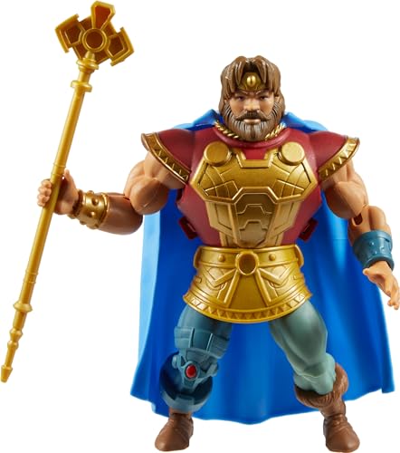 Masters of the Universe Origins Action-Figur und Zubehör, Rise of Snake Men King Rando und Mini-Comic, 14 cm von Masters of the Universe