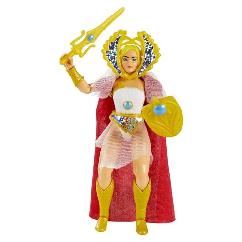 Masters of the Universe Origins Actionfigur, She-Ra, Sammelfigur, MOTU stärkste Frau, 16 bewegliche Gelenke, ca. 14 cm mit Zubehör, HYD26 von Masters of the Universe