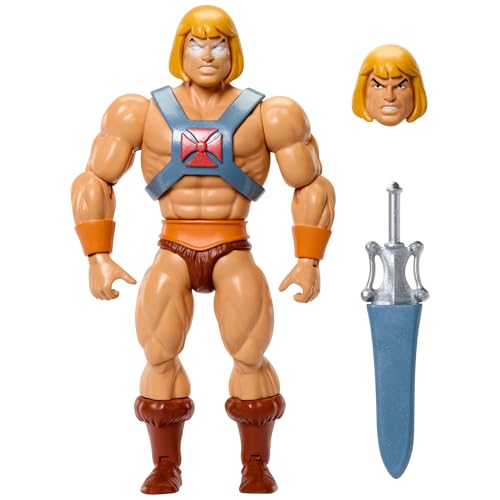 Masters of the Universe Origins Actionfigur Faker aus der Cartoon-Kollektion, ca. 14 cm groß, He-Man-Duplikat aus der TV-Serie der 1980er, detailreiches Design und 16 Bewegungspunkte, Powerschwert, JBM82 von Masters of the Universe