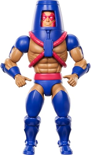 Masters of the Universe Origins Actionfigur Man-E-Faces aus der Cartoon-Kollektion, ca. 14 cm groß, Heroic Warrior aus der TV-Serie der 1980er, Wechselgesicht, Mini-Comic-Heft, JBM80 von Masters of the Universe