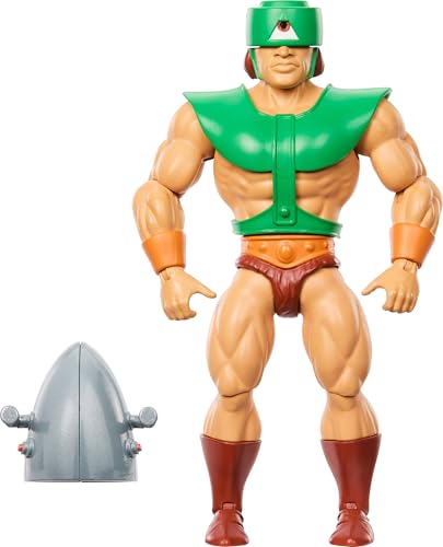 Masters of the Universe Origins Actionfigur Tri-Klops aus der Cartoon-Kollektion, ca.14 cm groß, der Mann mit dem Radarauge aus der TV-Serie der 1980er, Gestaltung und Zubehör mit vielen Details,JBM81 von Masters of the Universe