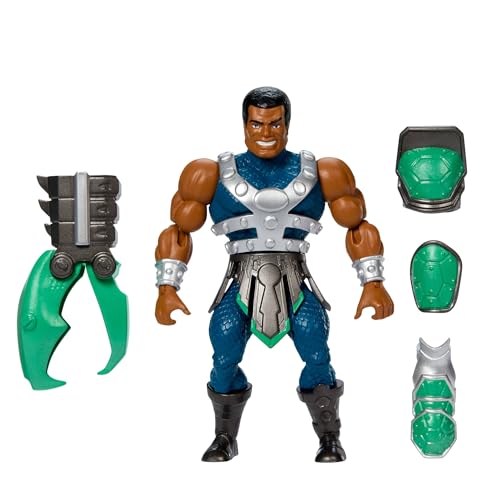 Masters of the Universe Origins Turtles of Grayskull Clamp Champ Reptile Wars Bewegliche Actionfigur, Teenage Mutant Ninja und MOTU Crossover Helden-Spielzeug, JBN05 von Masters of the Universe