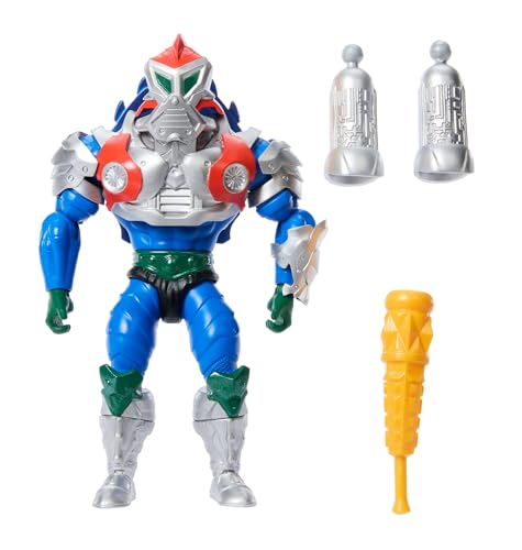 Masters of the Universe Origins Turtles of Grayskull Mekaneck Reptile Wars Bewegliche Actionfigur, Teenage Mutant Ninja und MOTU Crossover Helden-Spielzeug, JBN00 von Masters of the Universe