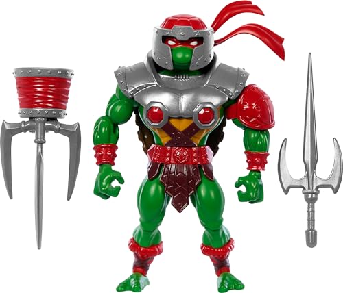 Masters of the Universe Origins Turtles of Grayskull Raphael Action Figure Toy, 16 Articulations, TMNT & Motu Crossover with Accessories von Masters of the Universe