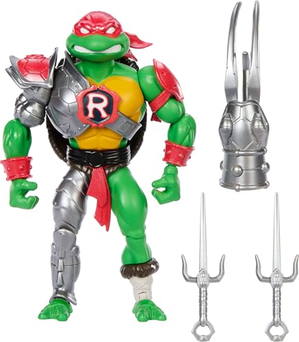 Masters of the Universe Origins Turtles of Grayskull Raphael Reptile Wars Bewegliche Actionfigur, Teenage Mutant Ninja und MOTU Crossover Raph-Heldenspielzeug, JBM99 von Masters of the Universe