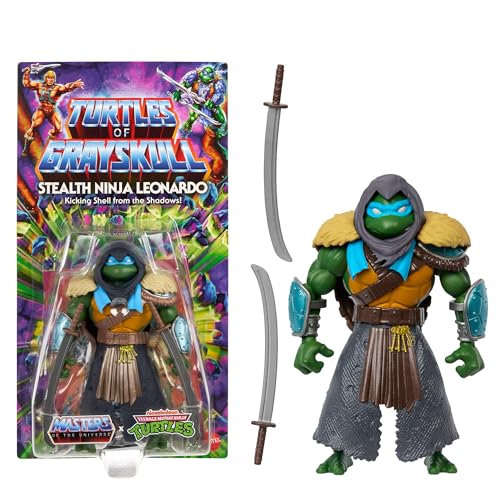 Masters of the Universe Origins Turtles of Grayskull bewegliche Actionfiguren, Teenage Mutant Ninja & MOTU Crossover-Figuren, HTH17 von Masters of the Universe