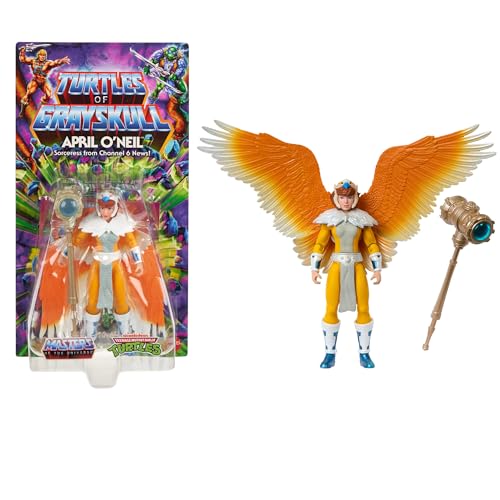 Masters of the Universe Origins Turtles of Grayskull bewegliche Actionfiguren, Teenage Mutant Ninja & MOTU Crossover-Figuren, HTH19 von Masters of the Universe