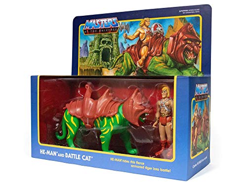 Masters of the Universe SUPER7 Reaction Actionfigur - Battle Cat & He-Man von Masters of the Universe