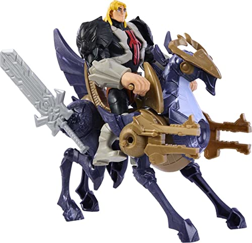 Masters of the Universe and He-Man Creature Vehicle and Figure, He-Man and Stridor, Savage Eternia Collectible Superhero and Steed, MOTU Toy von Masters of the Universe