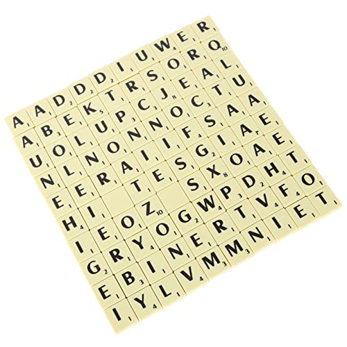 Buchstaben Schachstücke Set, Leichte Kreuzworträtsel -Puzzleteile, Schachstücke, Englische Buchstabenkreuzworträtsel -Puzzleteile für Partyreisen von Masyrt