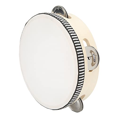 Holzhand Tamburin 154 Mm Polyester Crisp Sound Educational Tambourin -Trommel für Auftritte von Masyrt