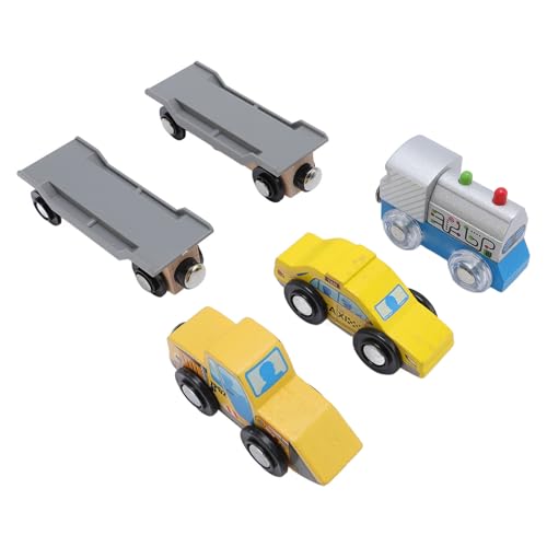 Kids Track Train Toy Expansion Pack, Sicheres und Zuverlässiges Holzzugset, Kompatibel mit Anderen Marken von Holzspuren, Ideal für eine Multifunktionale Szenenkombination von Masyrt