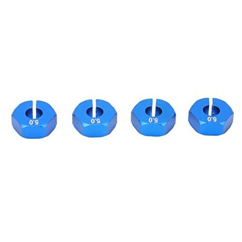 Masyrt 4 Stück 12 mm Sechskantrad Adapter Kombination mit Bolzen Schrauben RC Auto Ersatzteile für 1/10 RC Auto (Blau) von Masyrt