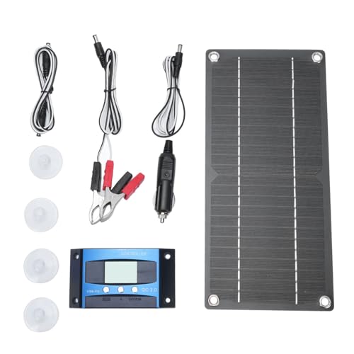 Masyrt 600 W Solarpanel-Set mit 100 A Controller-Kombination für Auto, Wohnmobil, Wohnwagen, Outdoor-Camping – Tragbares Camping-Solarpanel-Set von Masyrt