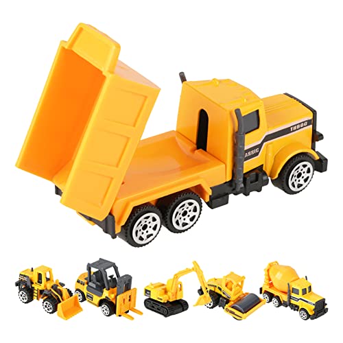 Masyrt 6PCS/Set 1:64 Scale Legierung & Plastik -Engineering Car Truck Toy Mini Fahrzeugmodel Kindergeschenk von Masyrt