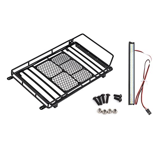 Masyrt Dachgepäckträger aus leichtem Metall 23 × 19 × 5 Ro kompatibel mit Axial SCX10 1/10 RC Kettenfahrzeug von Masyrt