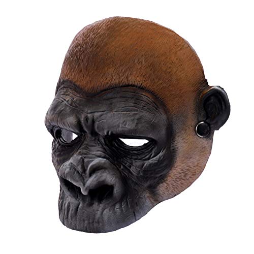 Masyrt Halloween Orang Utan Maske,Neuheit Monkey Orang Utan Chimps Maks Kostüm Cosplay,Halloween 3D Animal Halb Face Maske Karnevalsparty Lustige Gorilla Affenmasken für Halloweens (Verschiedene Masyrt Halloween Orang Utan Maske,Neuheit Monkey Orang Utan Chimps Maks Kostüm Cosplay,Halloween 3D Animal Halb Face Maske Karnevalsparty Lustige Gorilla Affenmasken für Halloweens (Verschiedene von Masyrt