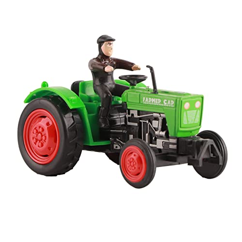 Masyrt Kids Farm Tractor Toy, Simulationsfahrzeugmodell, Robuste Legierungstechnik, Landwirtauto für, Farmfahrzeuge Playset (Grün) von Masyrt