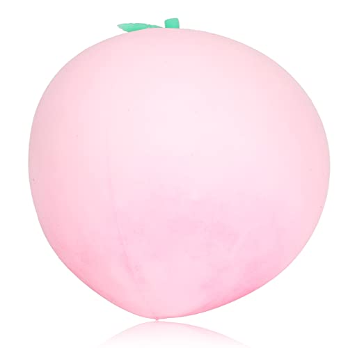 Masyrt Pfirsichförmiger Quetschball Zum Stressabbau, Elastisches Spielzeug Zur Angstlinderung für Erwachsene und Kinder, Lustiger Stressball mit Fruchtmotiv (Rosa) von Masyrt