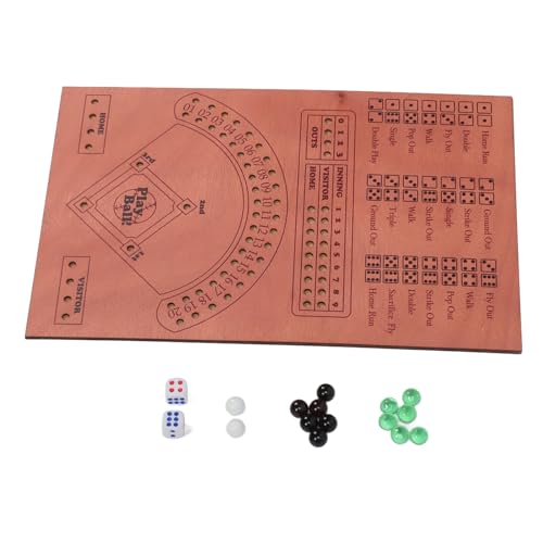 Masyrt Solid Wood Baseball Dice Brettspiel für und Erwachsene, Realistische Baseball -Spiele Simulation, Unterhaltsame und Herausfordernde Unterhaltung mit Würfel Murmeln für Familienfeier Masyrt Solid Wood Baseball Dice Brettspiel für und Erwachsene, Realistische Baseball -Spiele Simulation, Unterhaltsame und Herausfordernde Unterhaltung mit Würfel Murmeln für Familienfeier von Masyrt