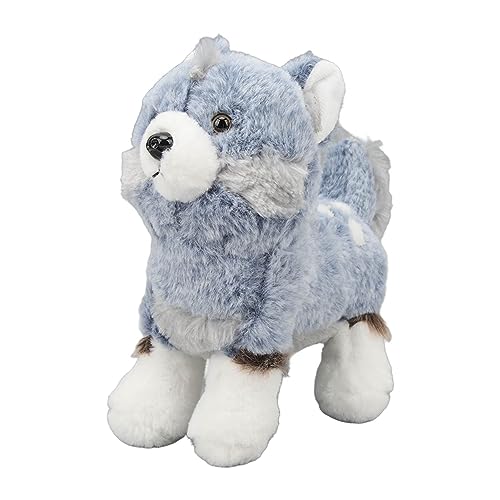 Plüsch Hund Wolf Puppe Lustige Niedliche Hund Wolf Plüsch Büro Weiche Exquisite Tier Stoffpuppe Home Decor für Kinder Erwachsene von Masyrt