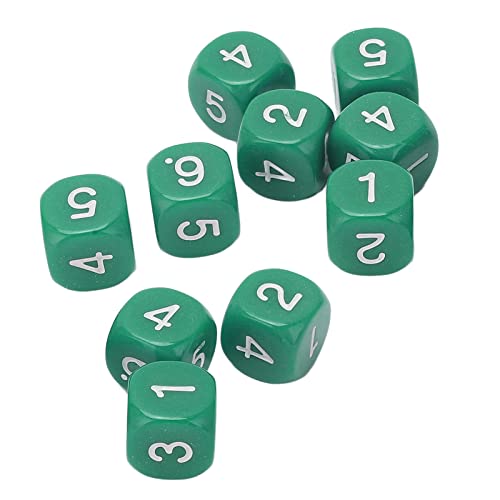 Würfelset, 20 Stück Polyedrische Würfel, 6-seitiges Würfelspiel, D6 Würfelset Würfel Würfelspiele Tischspiele, Polyedrische Würfel DND MPG Dungeons and Dragons (Grün) von Masyrt