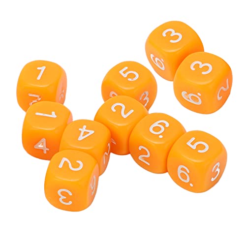 Würfelset, 20 Stück Polyedrische Würfel, 6-seitiges Würfelspiel, D6 Würfelset Würfel Würfelspiele Tischspiele, Polyedrische Würfel DND MPG Dungeons and Dragons (Orange) von Masyrt