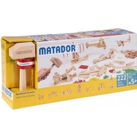 MATADOR 11222 - Explorer E222, Baukasten, Holz, 222 Teile, Konstruktionsbaukasten, ab 5 Jahren, Spielend lernen! von Matador Spielwaren GmbH