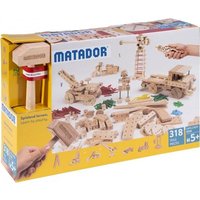 MATADOR 11318 - Explorer E318, Baukasten, Holz, 318 Teile, Konstruktionsbaukasten, ab 5 Jahren, Spielend lernen! von Matador Spielwaren GmbH