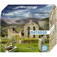 MATADOR 11514 - Catapults, Baukasten Mittelalter, Holz, 56 Teile, Konstruktionsbaukasten, ab 5 Jahren, Spielend lernen! von Matador