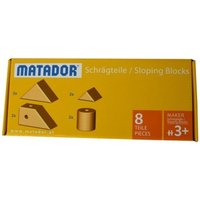 MATADOR 21250 - Maker Schrägteile-Set, 8 Teile, Baukasten-Erweiterung, Holz, Konstruktionsbaukasten, ab 3 Jahren, Spielend lernen! von Matador