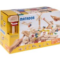 MATADOR 21263 - Maker M263, Baukasten, Holz, 263 Teile, Konstruktionsbaukasten, ab 3 Jahren, Spielend lernen! von Matador