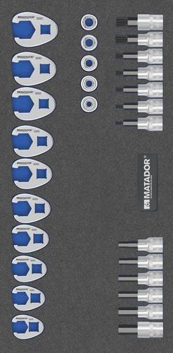 Matador Schraubwerkzeuge Schraubendrehereinsatz-Set 3/8  (10 mm) 28teilig 81643093 von Matador Schraubwerkzeuge