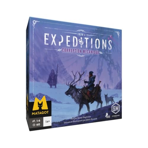 Scythe – Expeditionen – Mechanische Korruption – für 1 bis 6 Spieler – ab 14 Jahren – französische Version von Matagot