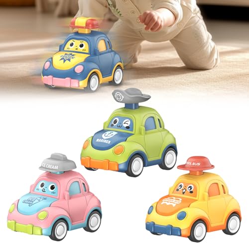 Auto Spielzeug,Kleine Autos Hot Wheels Autos Set Cars Cartoon Fahrzeug,Mini Auto Spielzeug Kinderidee Spielfahrzeuge Rennspiele,Geeignet für Kinder ab 3 Jahren (3PCS-A) von Matame