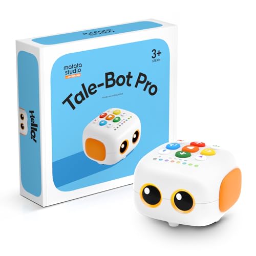 Matatalab Tale-Bot Pro Programmierbarer Roboter für Kinder 3-5, Programmierroboter mit Programmierbarer App und Befehlsschaltflächen Interaktives STEM Spielzeug zum Erlernen der Kodierungsgrundlagen von Matatalab