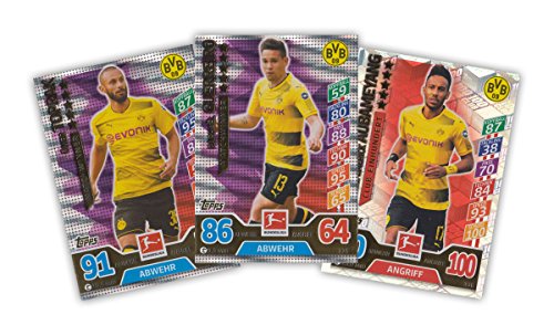 Match Attax Bundesliga 2017 2018 - Alle 3 Matchwinner/Club-Einhundert Karten - Borussia Dortmund BVB - Deutsche Ausgabe von Match Attax Bundesliga 2017 2018