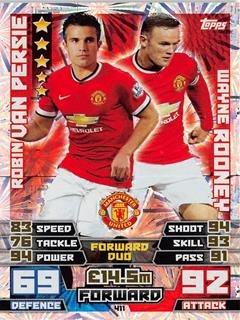 Match Attax 2014/2015 Robin Van Persie / Wayne Rooney 14/15 Duo Card von Match Attax