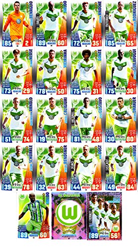 Match Attax Bundesliga 2015 2016 - Karten-Set VfL Wolfsburg Cap Viererkette Clubkarte - Deutsch von Match Attax